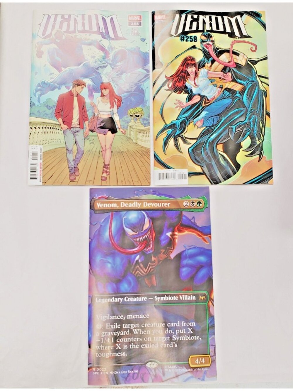 Venom #258 Cover A B C Variant Set MTG Dan Dos Santos Marvel 2026